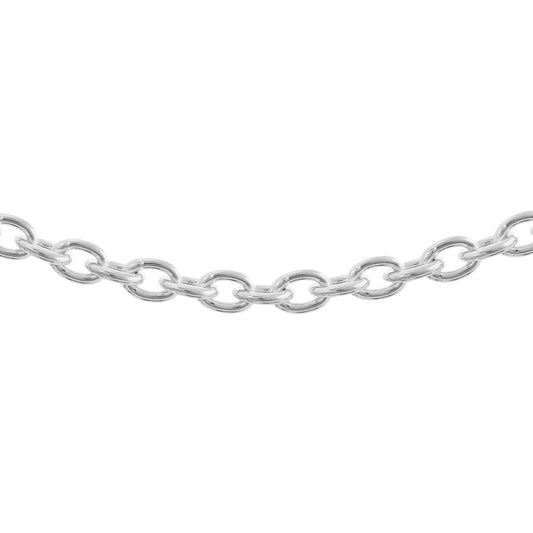 Sterling Silver 925 Cable Bracelet 7mm