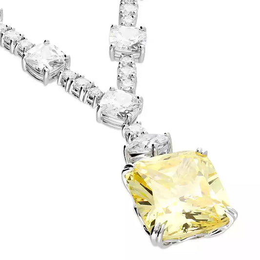 940 Silver Elegant CZ Encrusted Necklace with Pendant