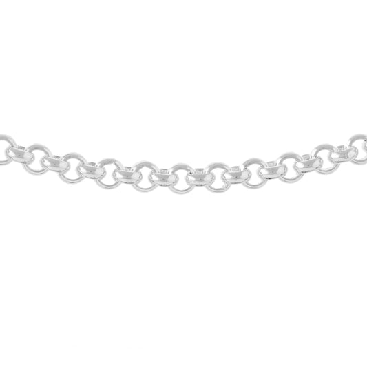 Sterling Silver 925 Heavy Round Belcher Chain 5mm